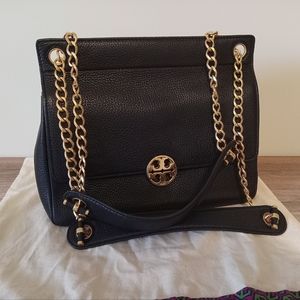 TORY BURCH CROSS BODY/ CHAIN FLAP BAG